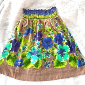Gorgeous Free People Hibiscus Tropical Skirt
